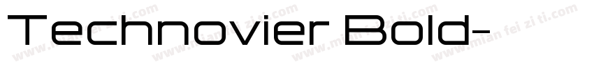 Technovier Bold字体转换
